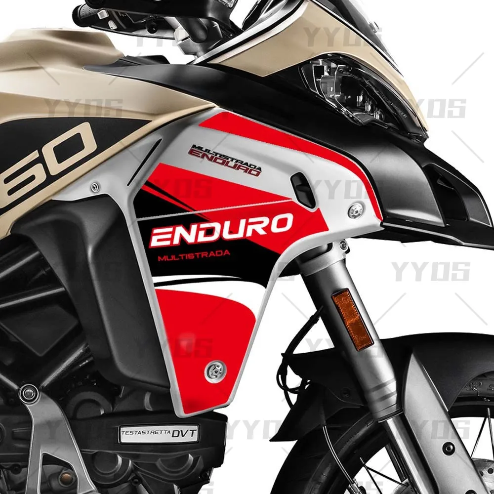 ملصقات للدراجات النارية وسادة خزان السيطرة الجانبية هدية الحاجز حامي الشارات ل Multistrada 1200 1260 إندورو 1200 1260 #3