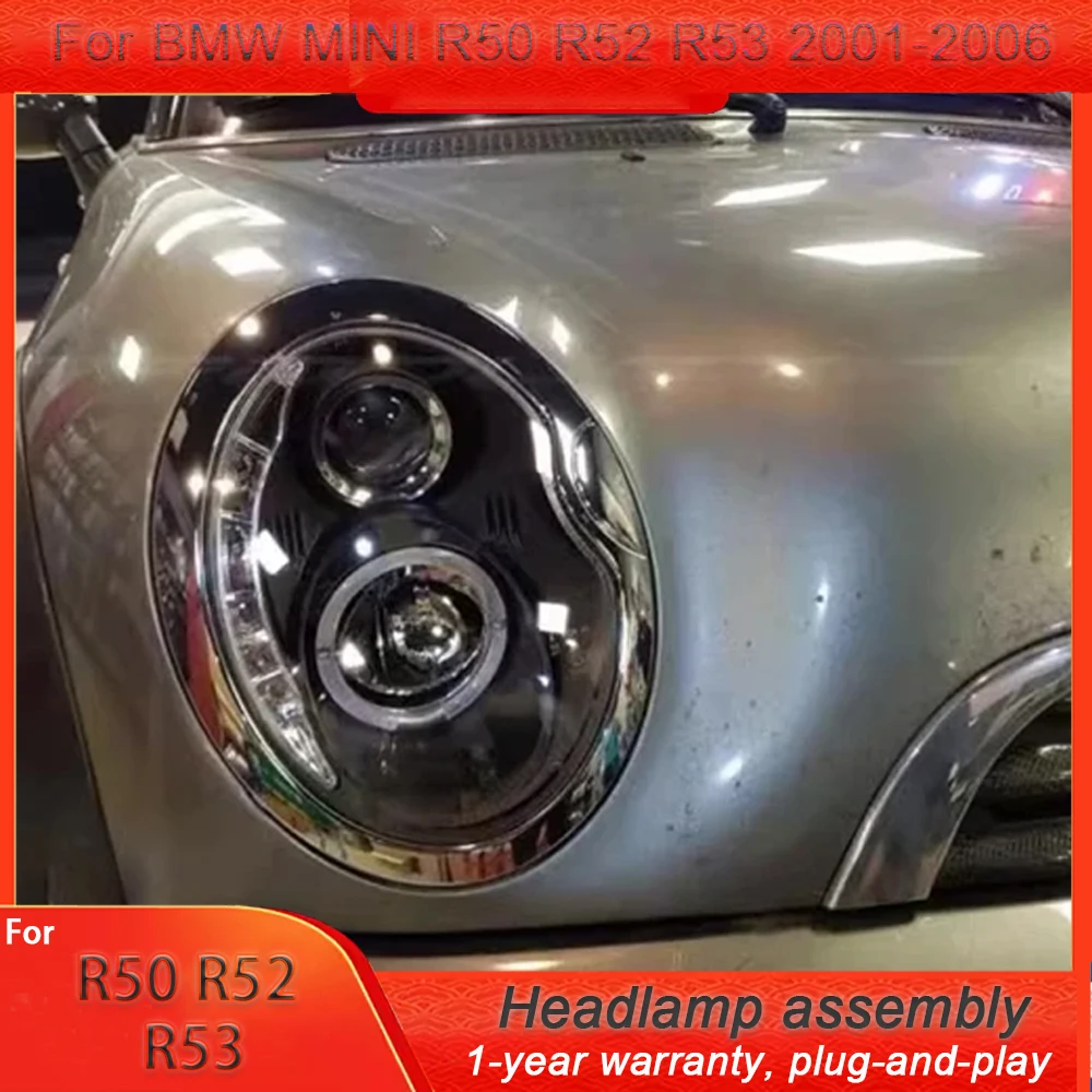Car Styling for BMW R53 Headlight+Taillight  2001-2006 Mini R50 Headlight Mini R52 R53 Front Light DRL High Beam Projector Lens