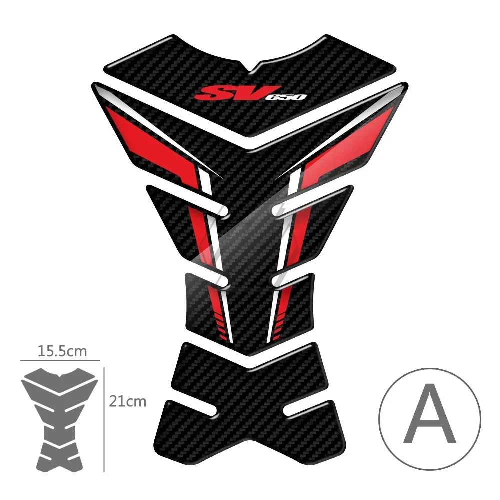 For Suzuki SV650 SV650S SV650X motorcycle 3D resin carbon fiber appearance fuel tank pad anti scratch sticker kit