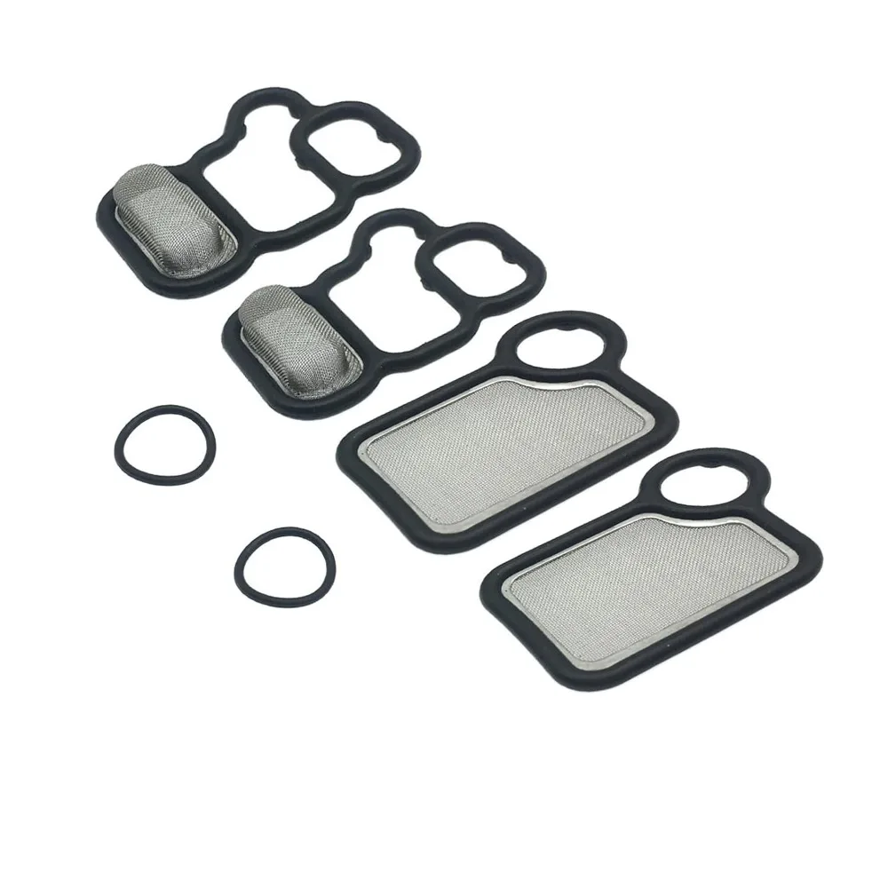 1 Pair Solenoid Gasket Spool Valve Filter For Accord RDX CR-V Element Fit 15815-RAA-A01 15815-RAA-A02 15845-RAA-A01