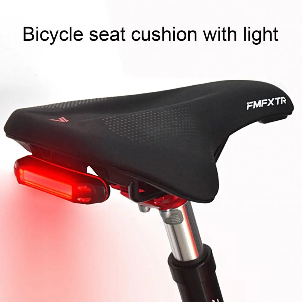 Bike Seat Cushion 1Pc/Set High Toughness Cozy Double Track Suspension  High Strength Bike Seat for Bicycle