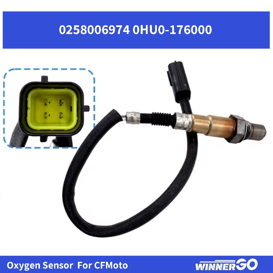 Motorcycle EFI Oxygen Sensor For CFMOTO 650NK 700 CL-X Heritage CF800-5 K300N K300R 250SR 300SR 400GT 400NK 650MT 650TR-G 650GT