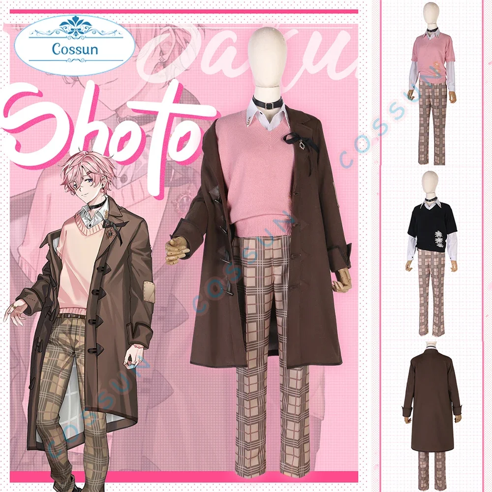 

Vtuber Shoto Cosplay Costume Shxtou Halloween Outfits Coat Sweater Pants Women New Suit Uniform