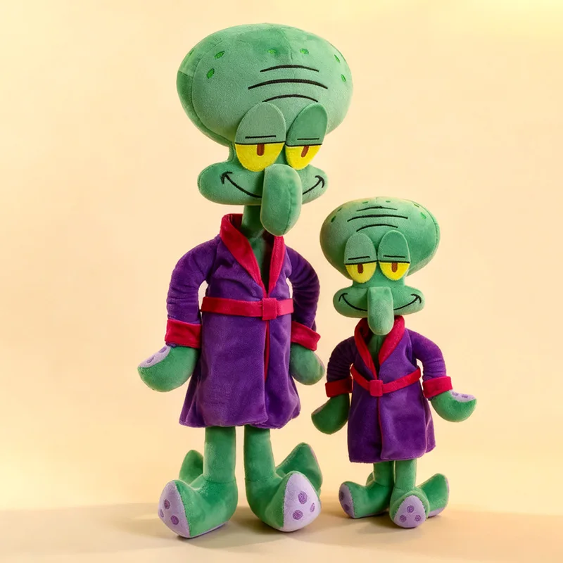 

40-75cm Squidward Quincy Tentacles Plush Toys Cartoon Plushie Anime SpongeBob SquarePants Pillow Doll Stuffed Gift for Kids Xmas