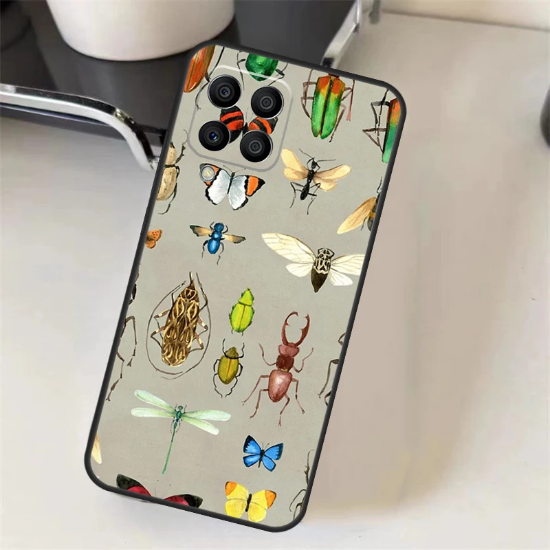 Dragonfly Insect Pattern Funda For Samsung Galaxy M13 M23 M33 M53 M12 M22 M32 M52 M11 M31 M51 M20 M54 M34 M14 Case