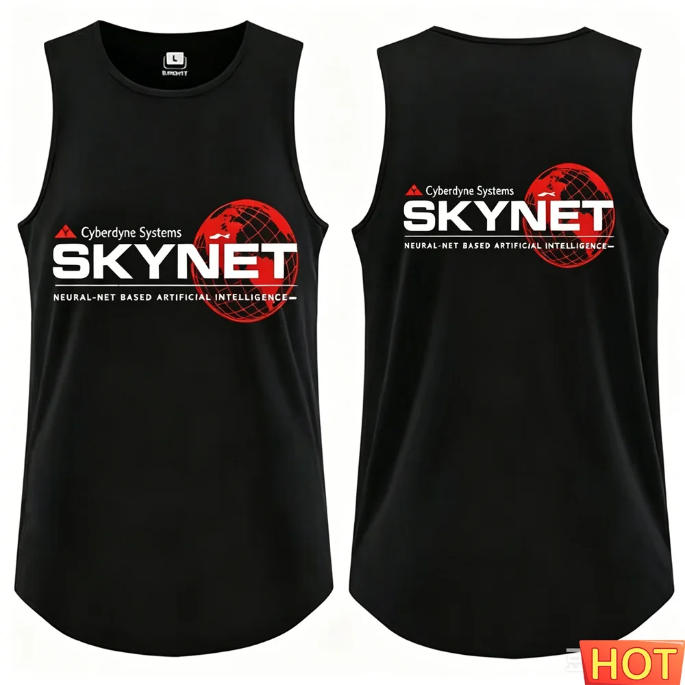 Sommerliches, lässiges, ärmelloses T-Shirt für Herren, schnell trocknende Sportweste, atmungsaktive Polyester-T-Shirts und Tanktops für Herren, Herrenbekleidung