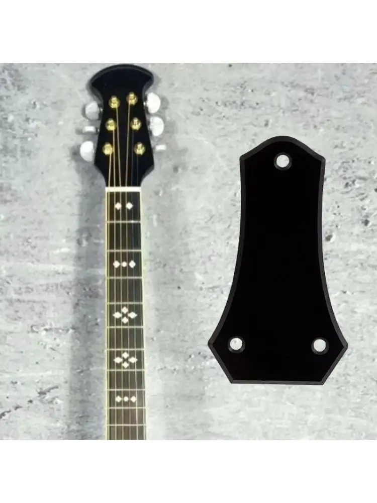   50mm 3 Holes Guitar Replacement Bullnose Shaped Guitar Trusses Rod Cover Plate