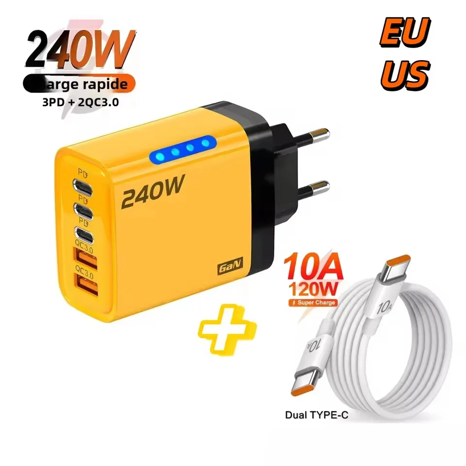 240W 5 Ports Charge…