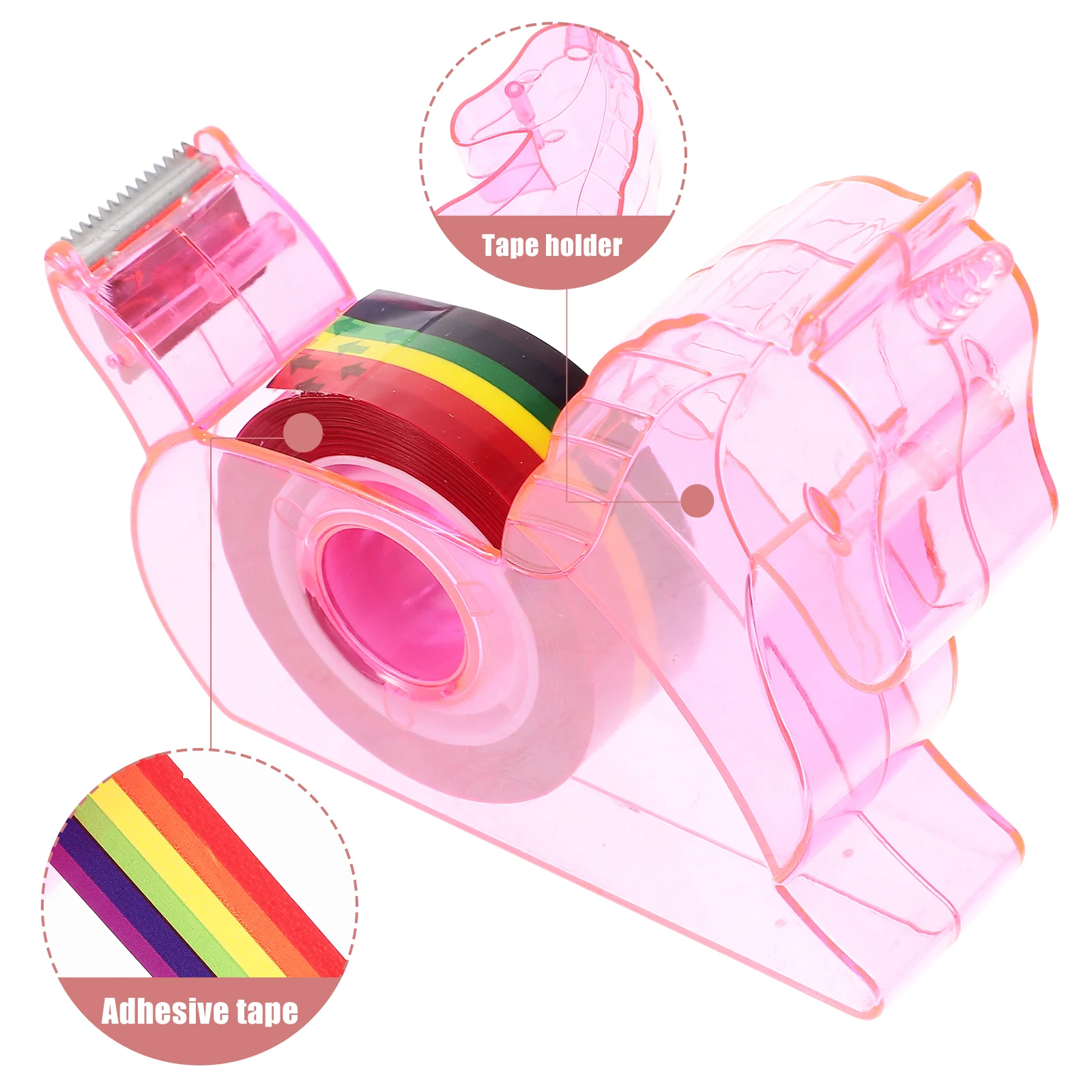 Tape Label Dispenser Kids Desk Stickers Handleiding Draagbare Plastic Levering Student Atletische