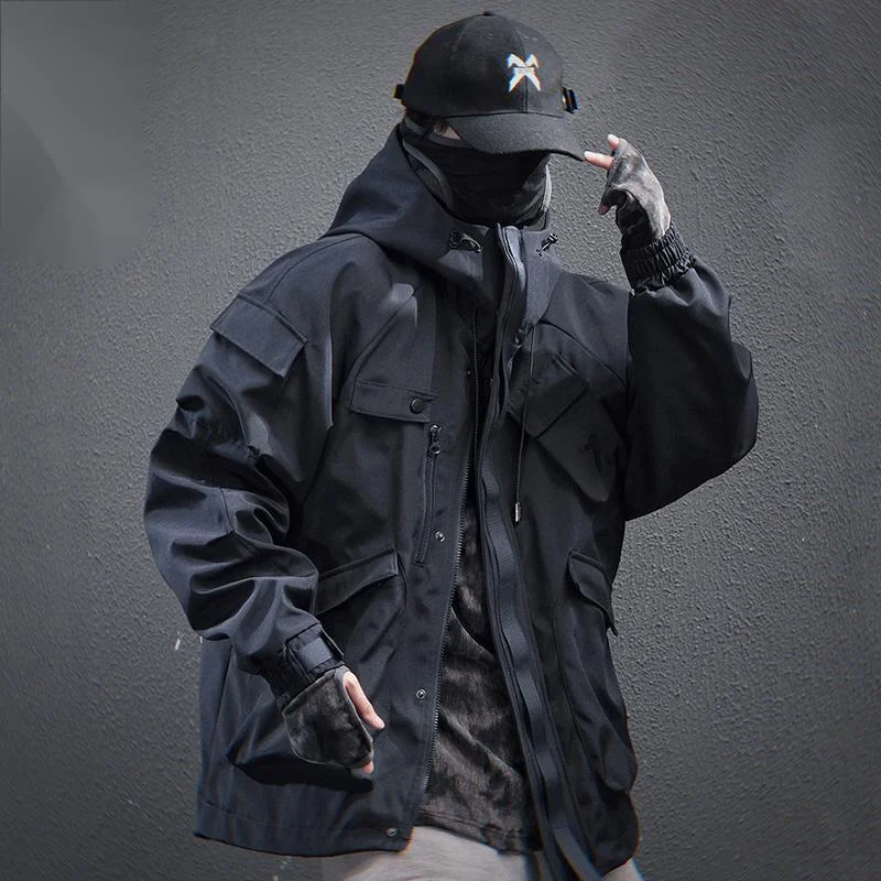 HKSH 2025 Spring New Men Tide Dark Techwear Functional Multi
