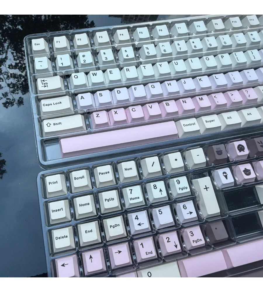 Keycap Personality Original Height Five-sided Sublimation Keycap Tea Keycap Thickening Material 1.7-1 Thickness