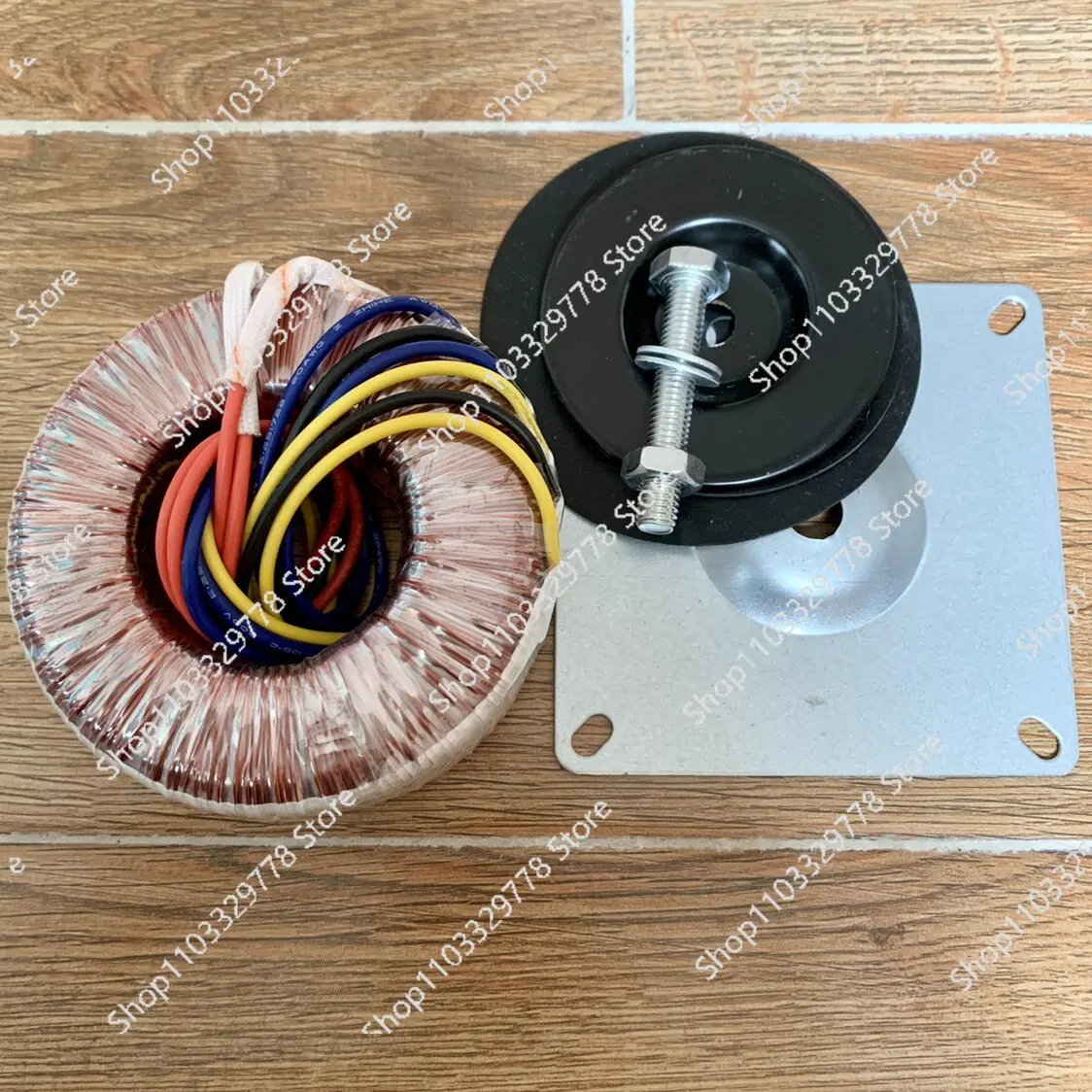 Power amplifier transformer 220v to double 18v + double 15v ring pure copper wire transformer 80w full power standard