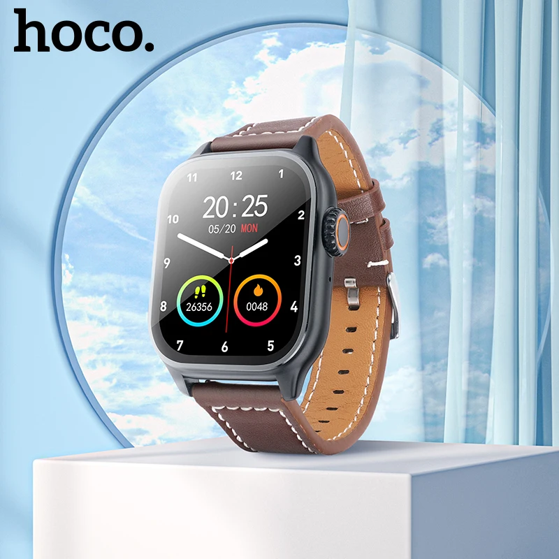 HOCO Y17 2.03 inch Smart Watch Touch Countrol Screen Business Casual Design Heart Rate Monitor Sports Smartwatch For Men Women