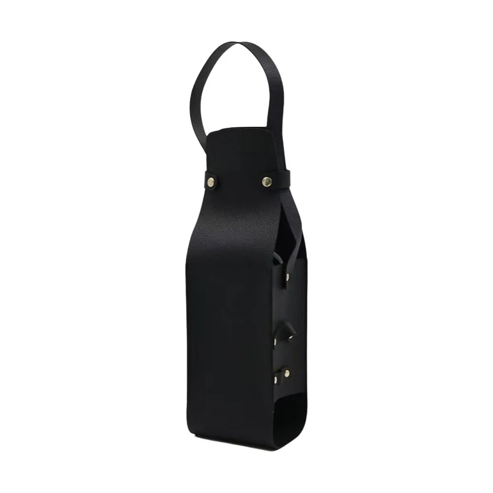

Portable Waterproof PU Wine Tote Reusable Lightweight Champagne Beer Gift Bags with Handle Wine Bag Travel