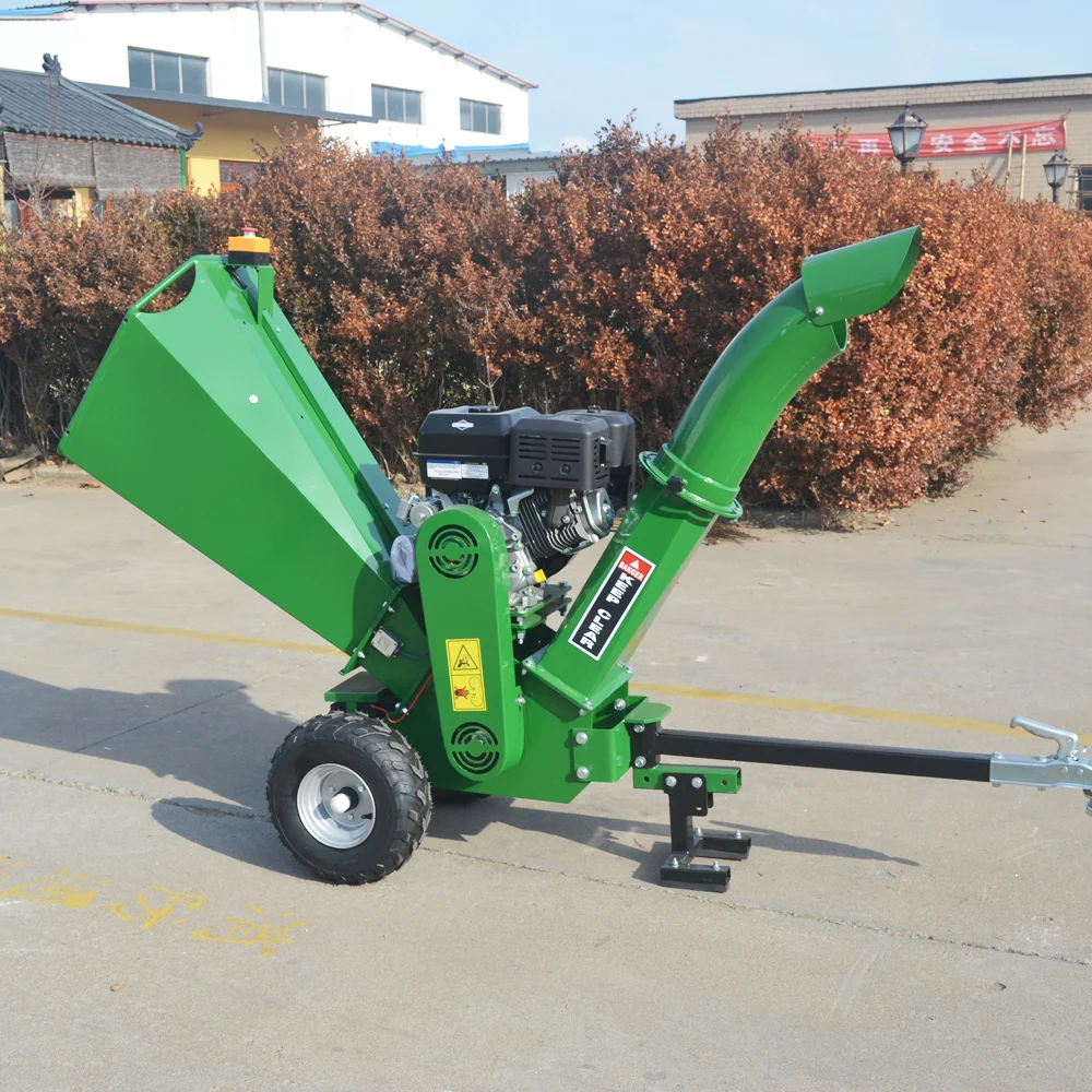 Manufacturer 15hp Ga-soline Wood Branch Chipper Shredder  Tree Branch 120mm Wood Chipper in Factory Price