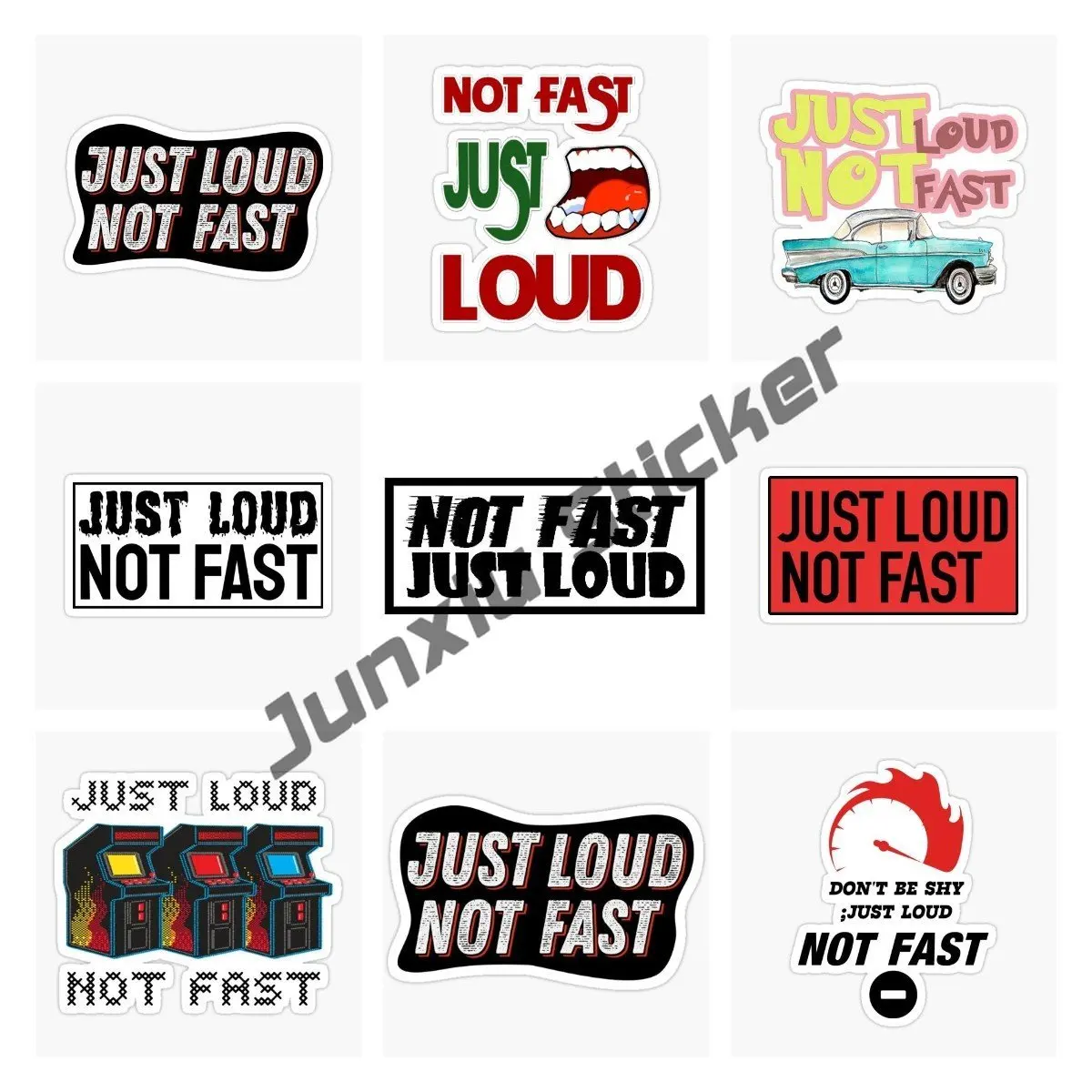 

Just Fast Not Loud JDM Decal Automotive Trucks Vinyl Sticker Bumper Decal DIY Classic Design Car Styling Waterproof Decor