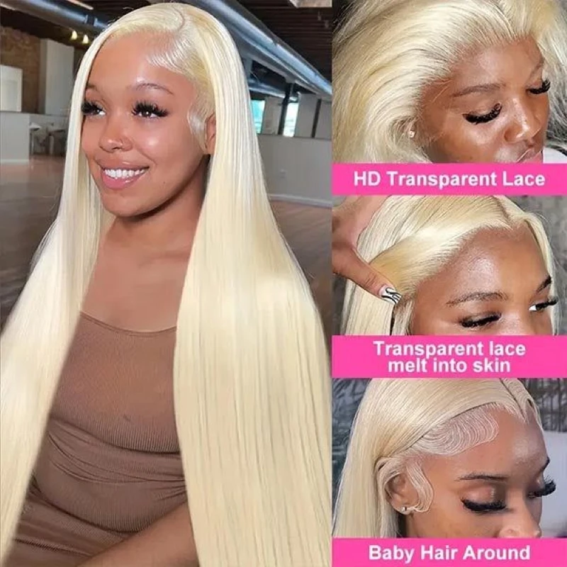 Sweetie 30 inch 613 Lace Front Perücke Echthaar Echthaar 13x6 Lace Front Perücke Echthaar für Frauen 200% Dichte 13x4 HD Perücke