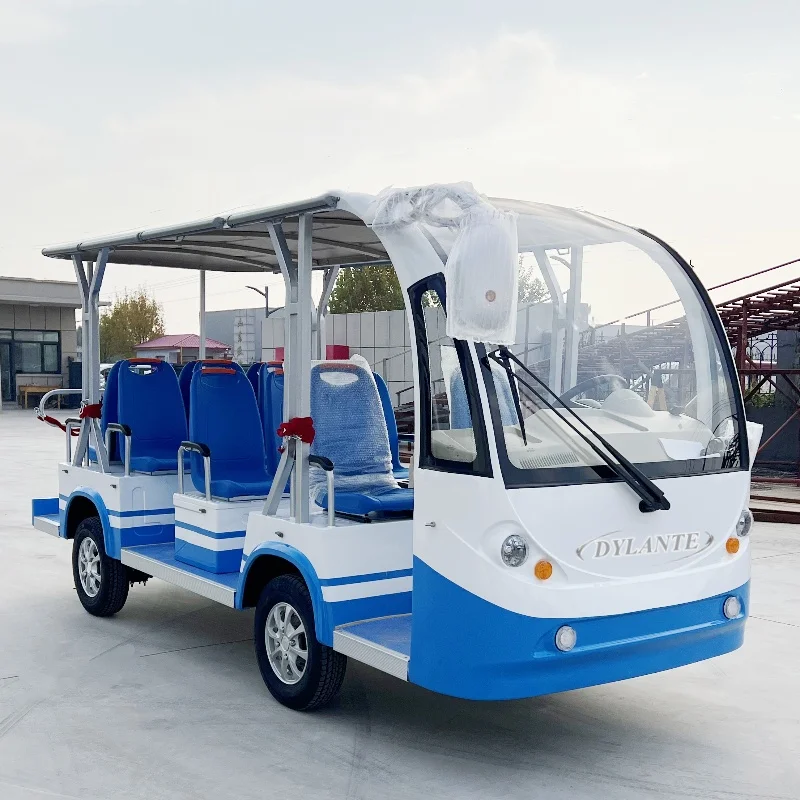 2025 حار بيع 8 + 3 مقعد سيارة كهربائية صغيرة لمشاهدة معالم المدينة اختياري اللون 72 فولت 5000 واط حافلة لمشاهدة معالم المدينة الكهربائية سيارة للبيع #5