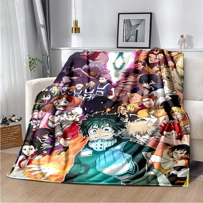 Anime My Hero Academia Printed Art Fleece Blanket for Beds Hiking Picnic Thick Quilt Fashionable Bedspread Fleece Throw Blanket