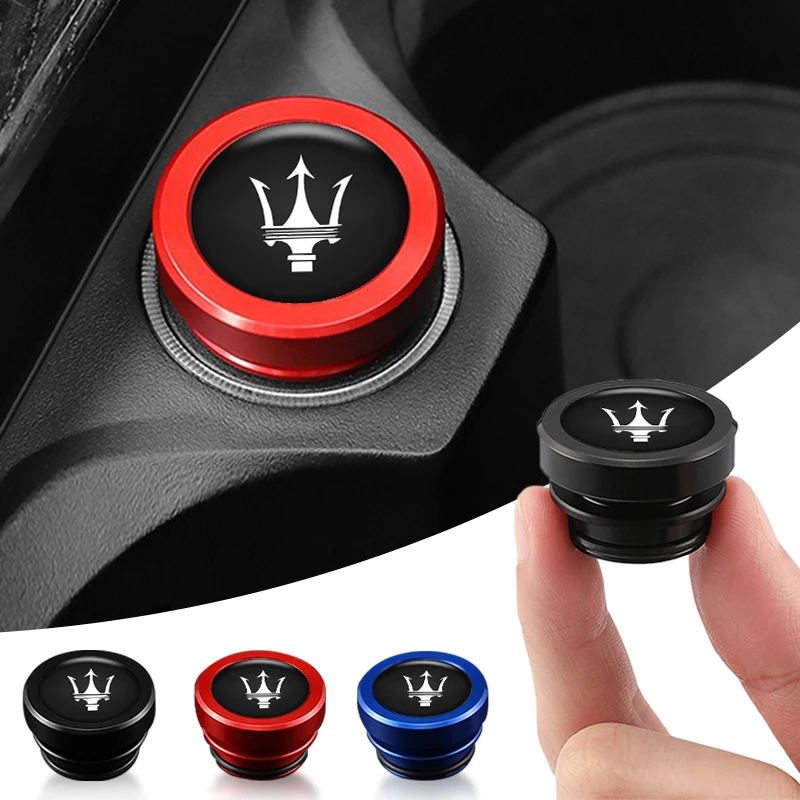 سيارة ولاعة السجائر التوصيل يغطي الديكور غطاء مقاوم للغبار لمازيراتي كواتروبورتي سبايدر ليفانتي جران توريزمو Mc20 كوبيه GTS