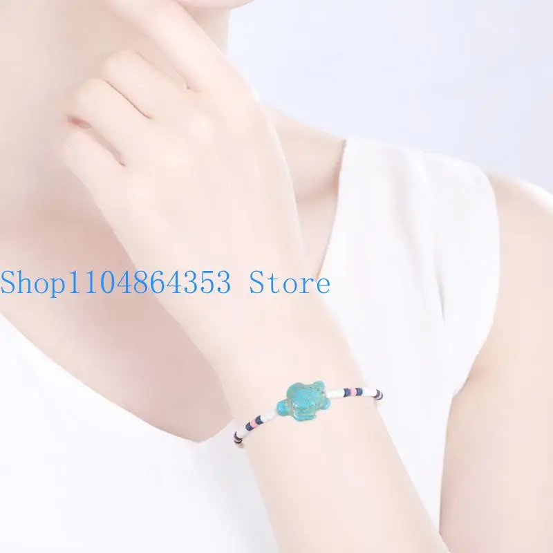 652F أساور السلاحف البحرية الأساور القابلة للتعديل أساور السلاحف السلاحف السلحفاة للرجل