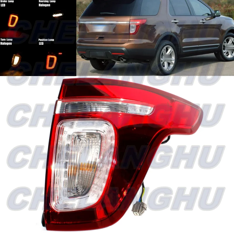 

LED Tail Light For Ford Explorer 2011 2012 2013 2014 2015 Right Side Rear Lamp Brake Light Car accessories BB5Z13404C