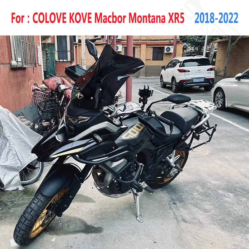 Windscreens For Colove Kove Macbor Montana XR5 XR 5 Motorcycle Accessories Windshield Wind Deflectors Refit Visor XR5 XR 5