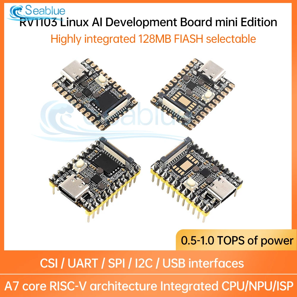 

LuckFox Pico Mini Linux RV1103 Rockchip супер мини плата AI лучше, чем для Raspberry Pi Pico 64 МБ/128 Мб