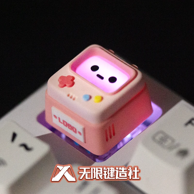 Retro gaming console translucent keycaps personalized customization resin mechanical keyboard keycaps single ESC key