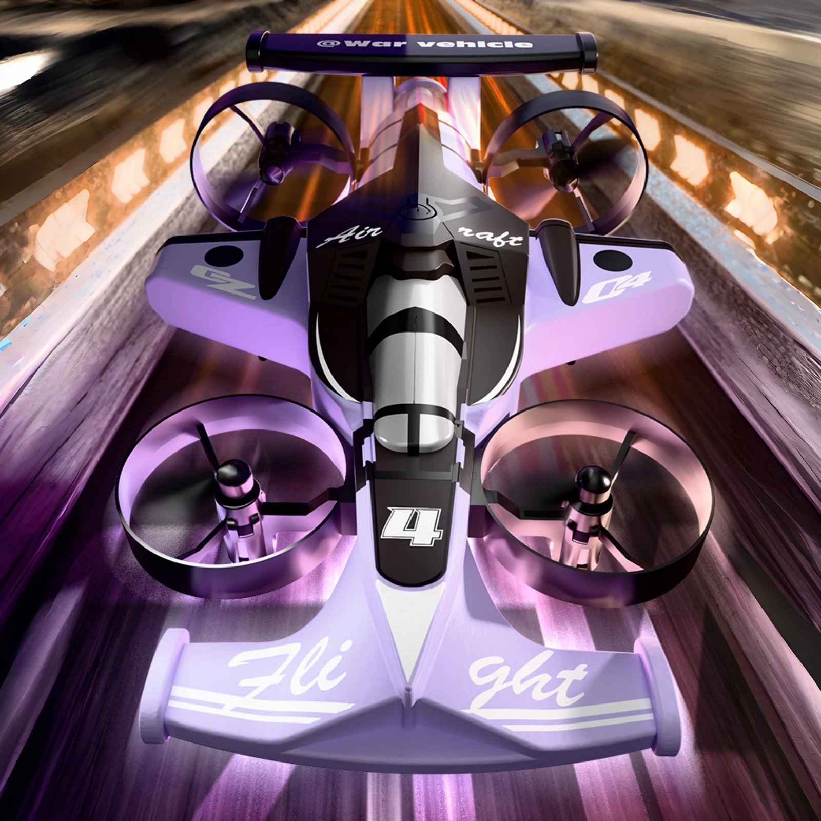 2-IN-1 Land Air Dual RC Quadcopter & RC Drift Car 2.4G Remote Control Airplane with 360 Rotation & Headless Mode for Adults Teen