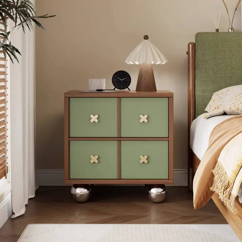 

Drawers Organizer Bedside Table Storage Decor Modern Drawer Nightstands Adult Space Saving Mesitas De Noche Room Furnitures