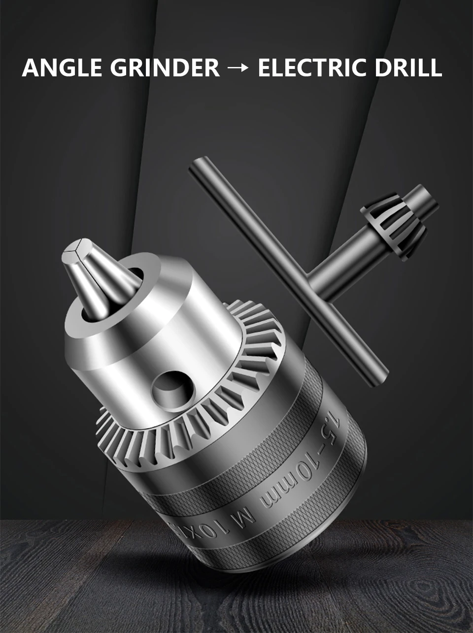 M14 oder M10 Zubehör für Elektrische Winkelschleifer, Verbindungsstücke zur Umwandlung von Winkelschleifern in Elektrobohrer, Winkelschleifer-Adapter – Detail 2