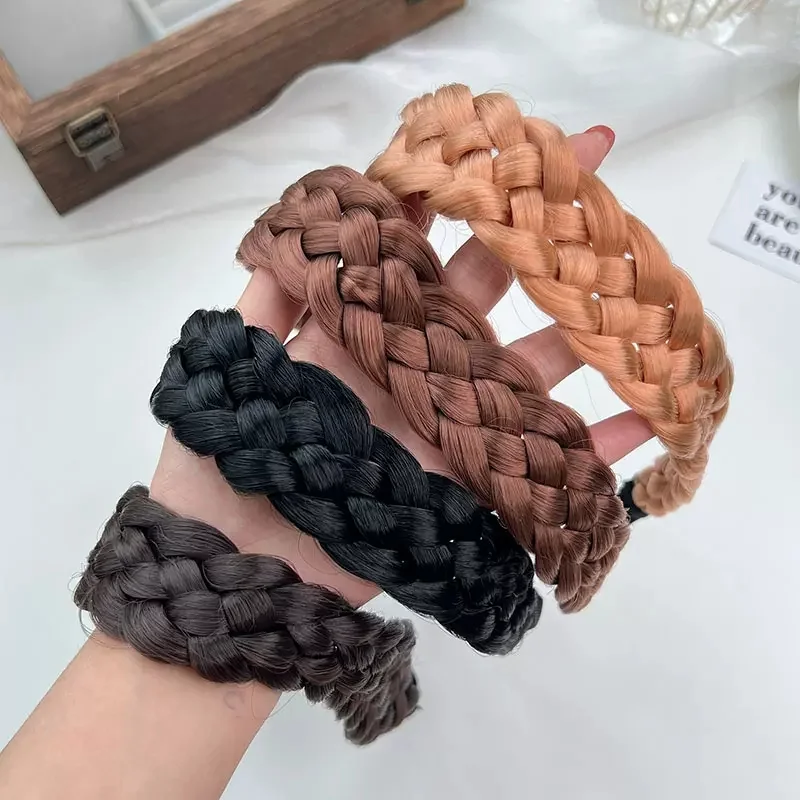 Bohemian Braided Twist Hair Band Elastic Twist Headband Women Hair Beauty Lady Grils Princess Hair Styling Accessories Tools