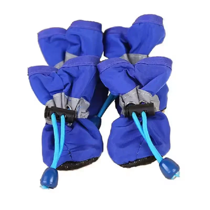 4 Stück/Set Wasserdichte Hundeschuhe, rutschfeste Regenstiefel, Fußbekleidung für kleine Katzen, Hunde, Welpen, Hundestiefel, Pfotenaccessoires für Haustiere – Detail 19
