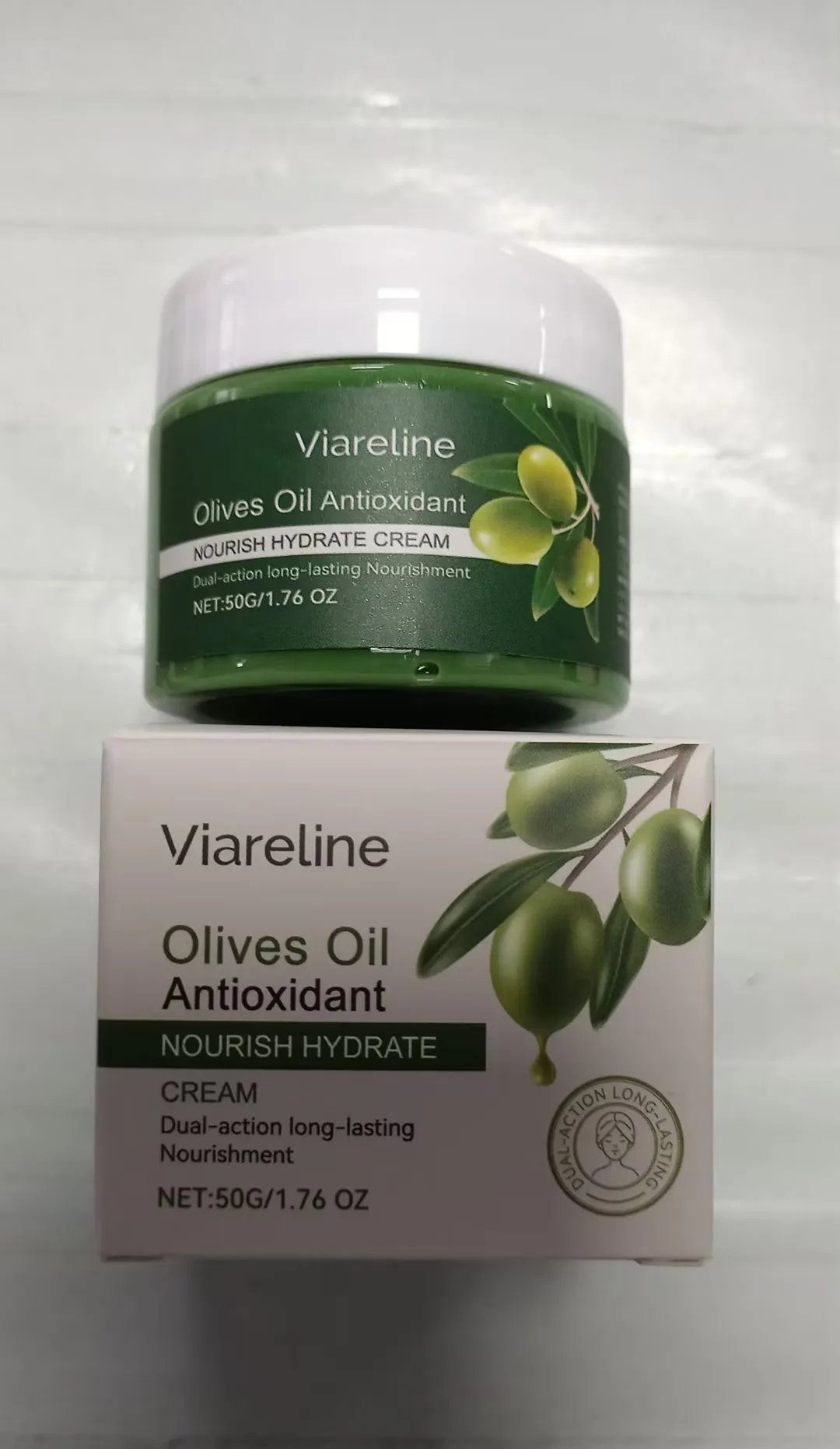 Olejek z oliwek Przeciwutleniający krem ​​do twarzy - Odżywczy i nawilżający krem ​​dla skóry suchej, krem ​​przeciwstarzeniowy z przeciwutleniaczami, długotrwały