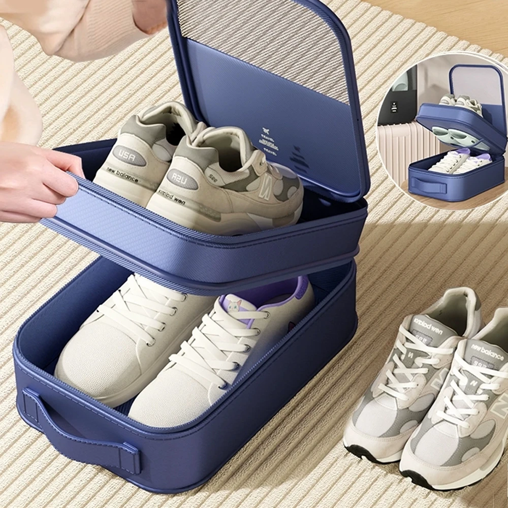 Portable Travel Shoe Bag Holds 3 Pair of Shoes for Travel and Daily Underwear Clothes Bags Shoe Organizer High Quality Storageba