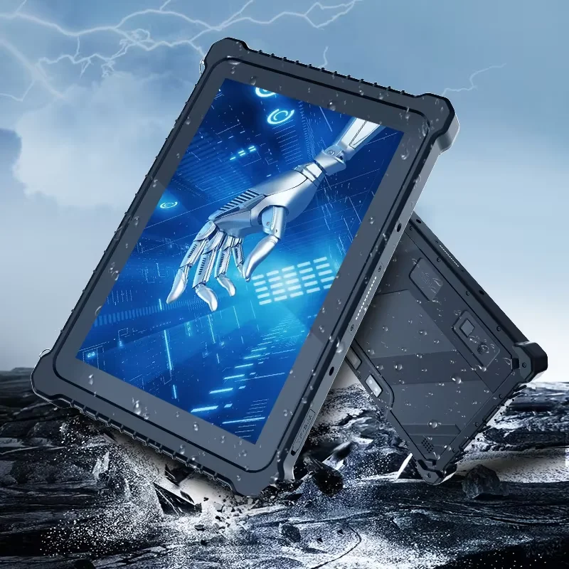 OEM 10.1 Inch Capacitive Touch Industrial Tablet Android 14 Octa Core 6G RAM GSM New Biometric Fingerprint Waterproof H101