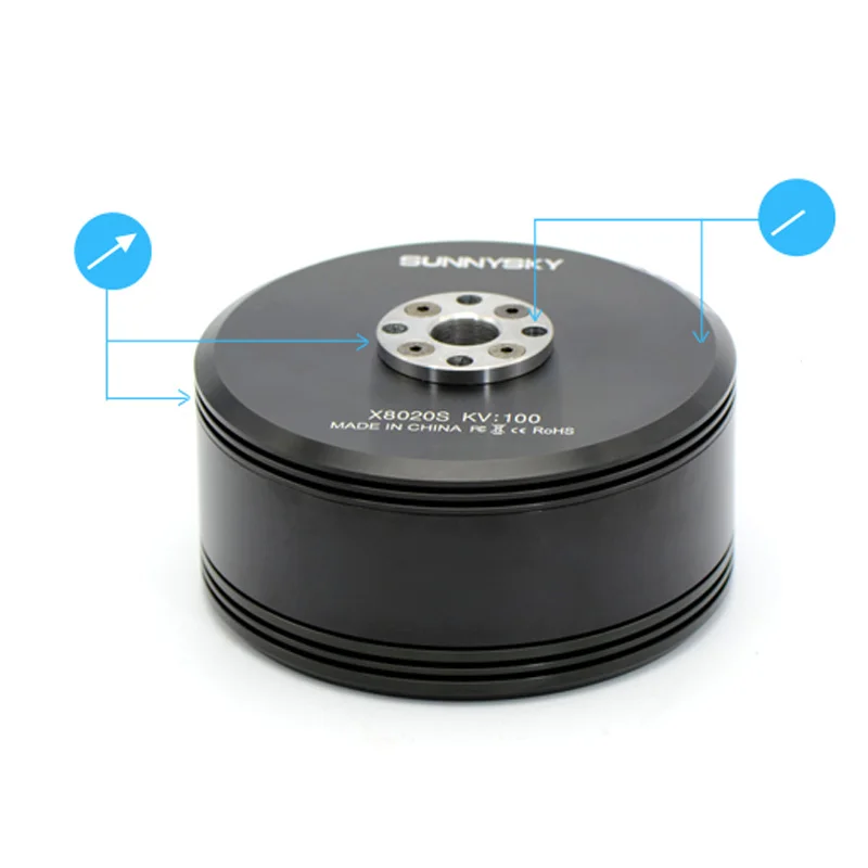 Sunnysky X8020S 120KV 100KV 12S Bürstenloser Motor für RC Multicopters Pflanzenschutzmaschine UAV