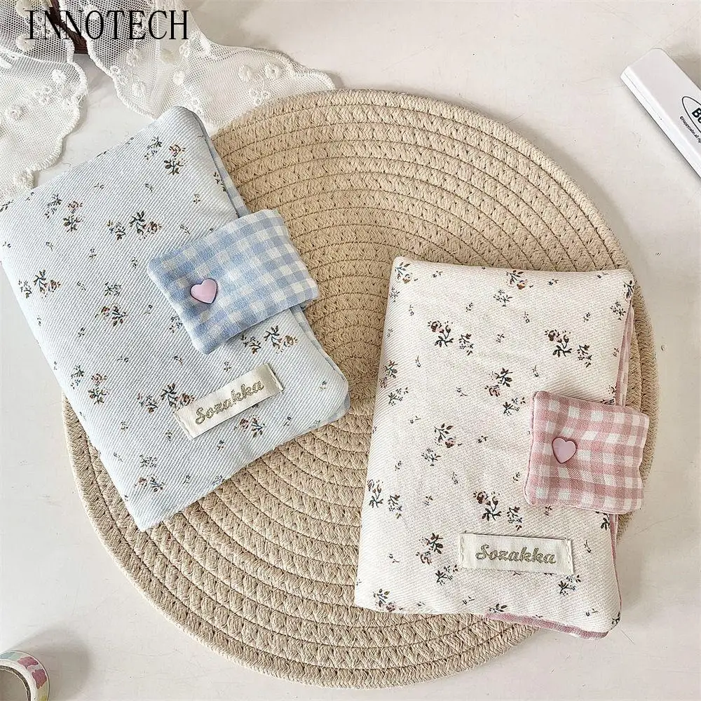 

Multipurpose Floral Patterns Notebook Detachable Diary Fabric Floral Print Diary Book Stain Resistant Smooth