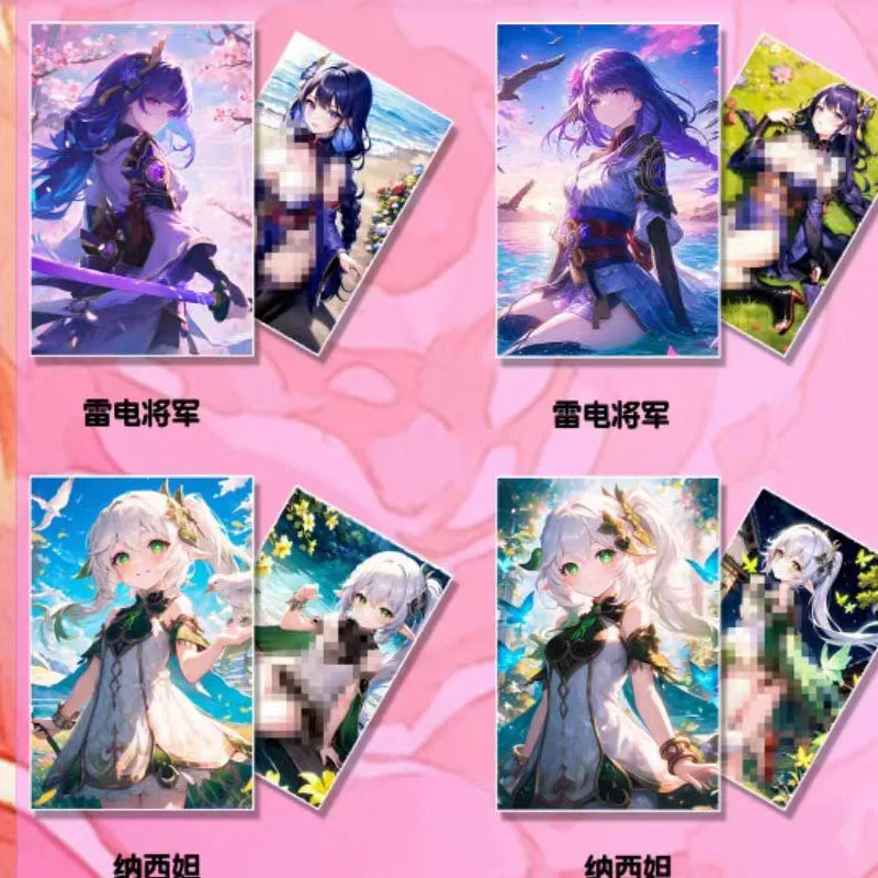 Wholesales Goddess Story Collection Cards Genshin Miracle Painting Studio-Sweet Double Story A5 Trading Anime Games Card