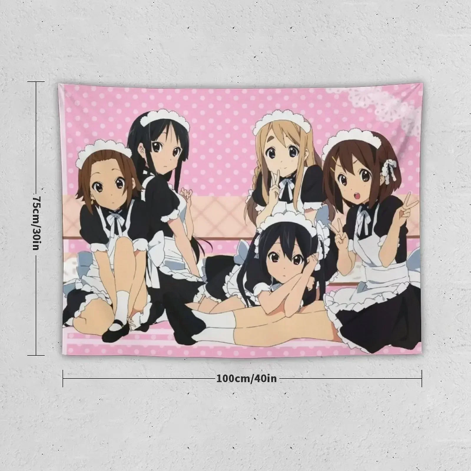 K-on! Maid Print Tapestry Bedroom Decoration Nordic Home Decor Tapestry