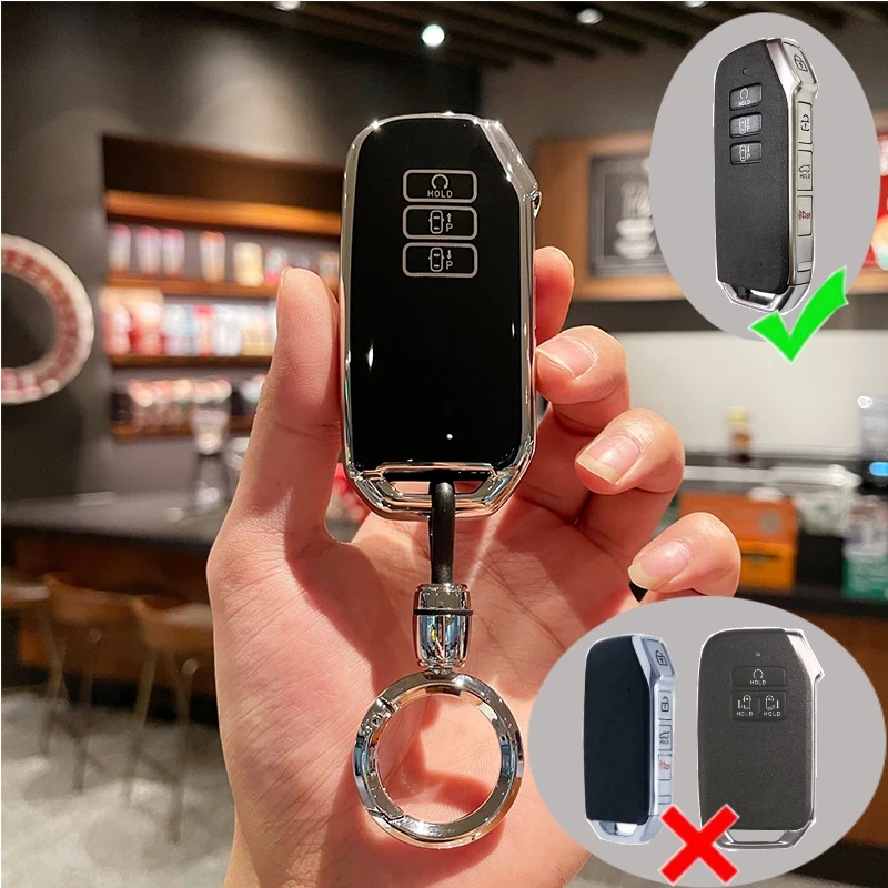 Чехол для автомобильного ключа из ТПУ с 7 кнопками для KIA Seltos Sportage NQ5 Sorento Mq4 GT LINE K5 DL3 Carnival Ev6 2021 2020