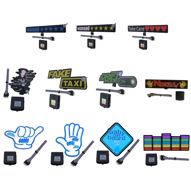 

Luminous Decoration Sticker Windshield Electric Car Window Sticker Safety Decals Dropship