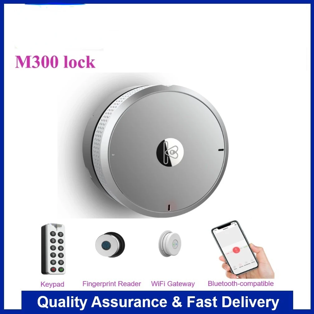 Wehere M300 Fingerprint Lock Door Electronic Lock  Wifi/Bluetooth/Key Pad/Biometric Smart Lock For Office/Hotel/Apartment