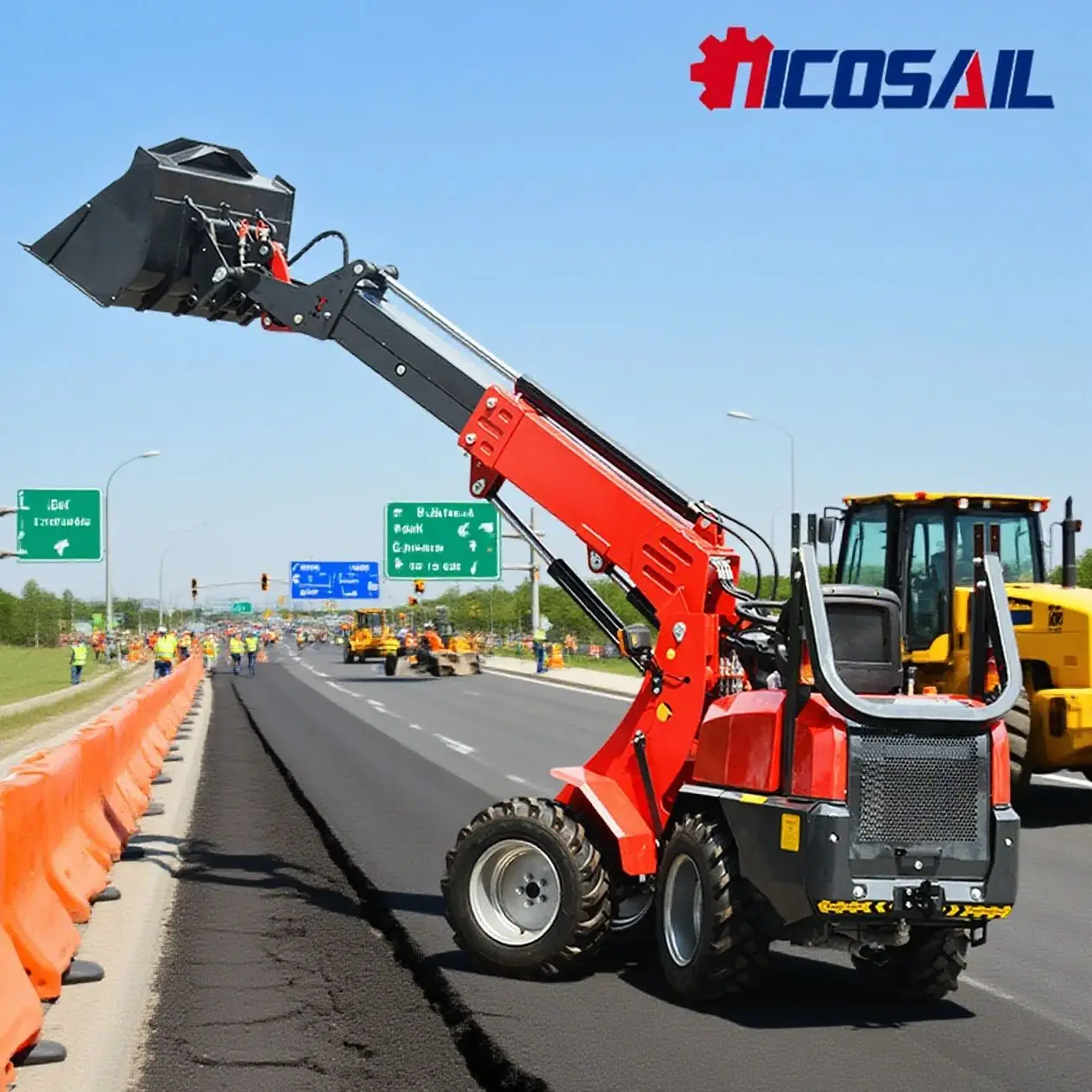 

Колесный погрузчик с телескопической стрелой и дополнительным двигателем Евро 5. Компактный шарнирный погрузчик для повышенной эффективности и эффективности.