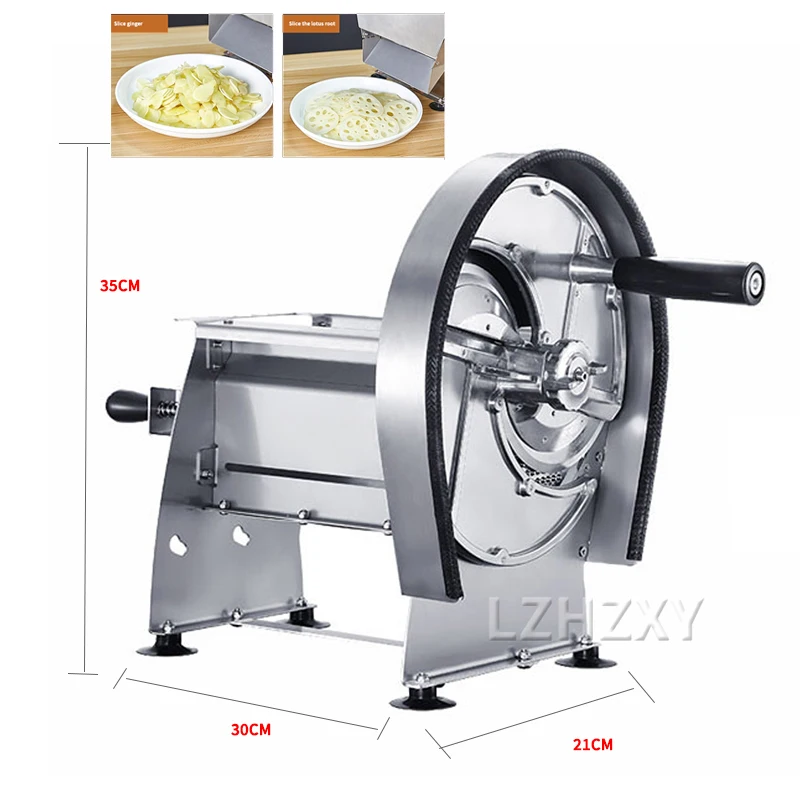 Electric Meat Slicer Multifunctional Household Kitchen Stainless Steel Semi-Automatic Potato Lemon Pumpkin Bread Slicer