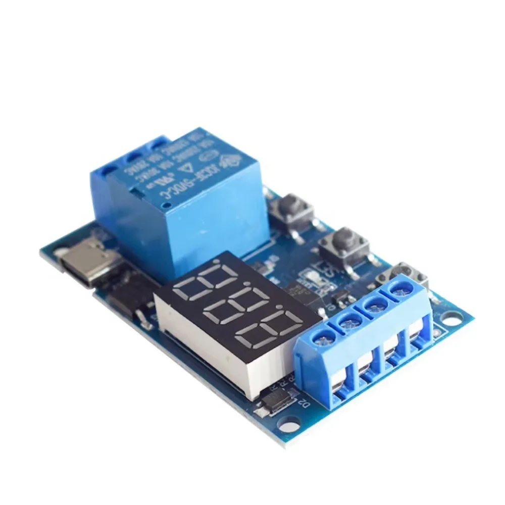 10 unids/lote 1 canal 5V relé 6-30V módulo de relé interruptor disparo retardo circuito temporizador ciclo 999 minutos ajustable XY-J02