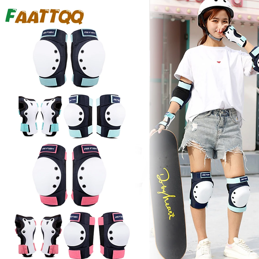 Kids Adults Elbow Pads Knee Pads Wrist Guard for Riding Skateboard Roller Skating Cycling BMX Bicycle Sports Protective Gear