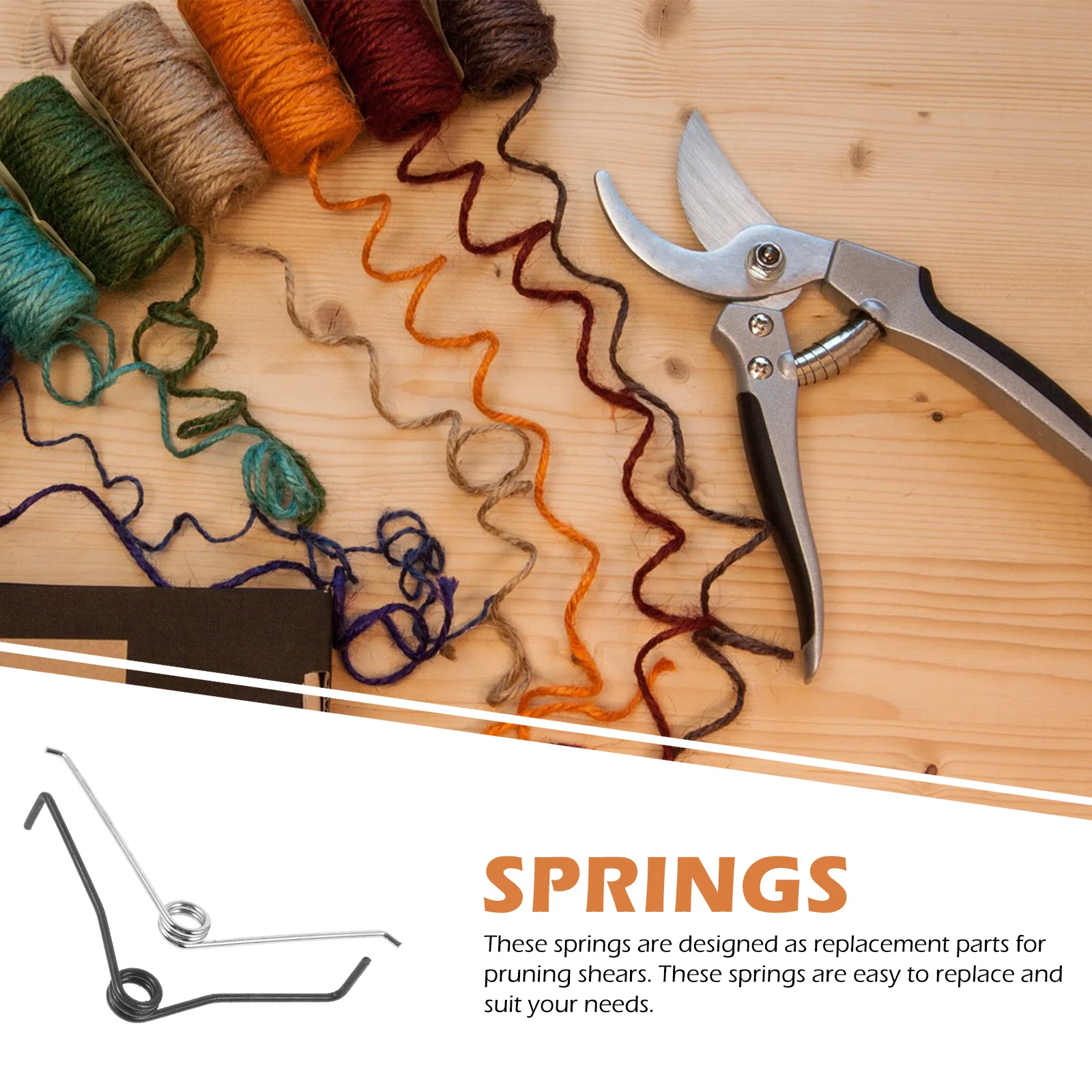 

20Pcs V Shape Spring Accessories Manganese Steel Pruning Shear Replacement Springs High Tension Durability for Garden Tools