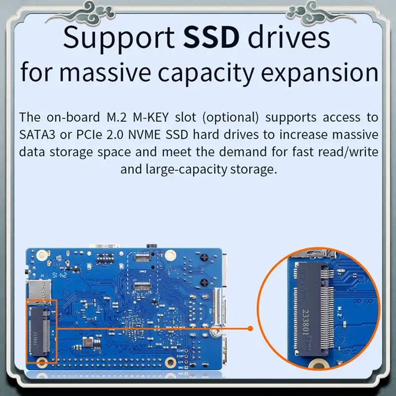 Premium 2X For Orange Pi 3B 2GB RAM DDR4 Rockchip RK3566 Wifi+BLE Mini PC, Run Android 11/Ubuntu/Debian Single Board Computer